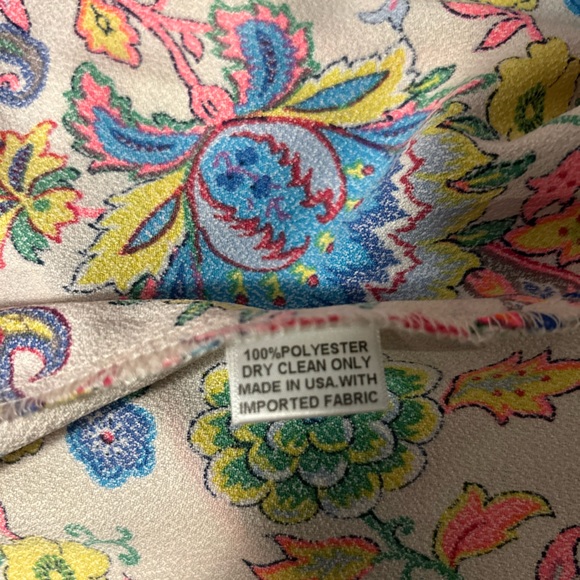 Glam off the shoulder floral paisley top small - Picture 10 of 10